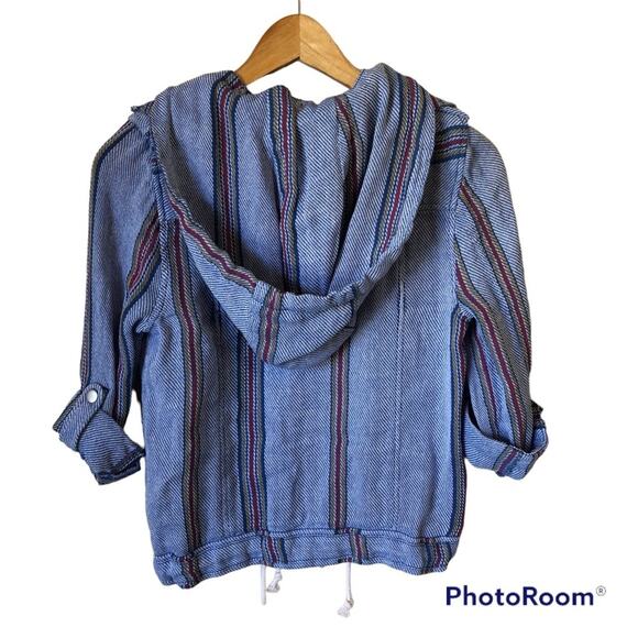 Jolt Shacket Women’s XS Cropped Hooded Bohemian Boho Snaps Pockets Jacket - Picture 3 of 13